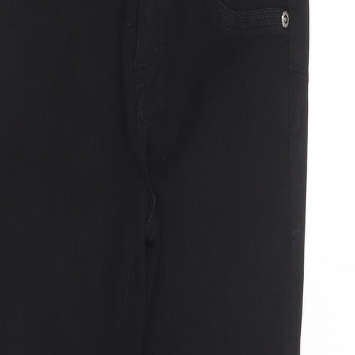 Evermore Womens Black  Cotton Skinny Jeans Size 27 in L26 in Regular Button