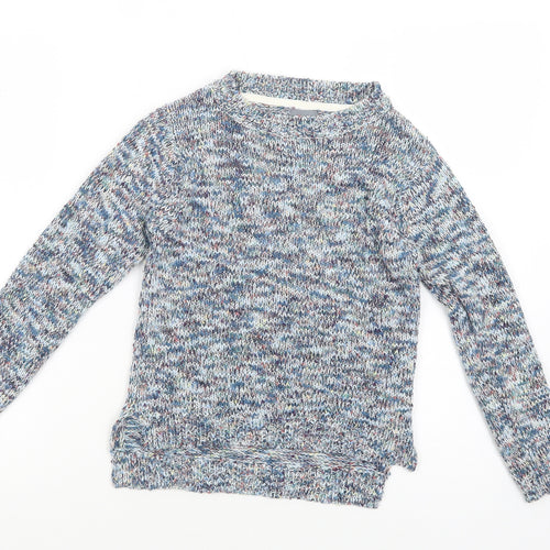NEXT Girls Blue Crew Neck  Cotton Pullover Jumper Size 8 Years  Pullover