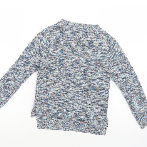 NEXT Girls Blue Crew Neck  Cotton Pullover Jumper Size 8 Years  Pullover
