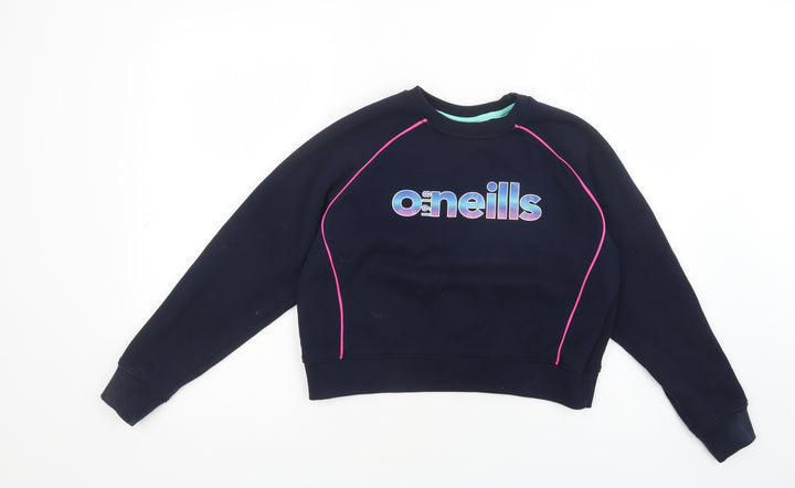 O'Neills Boys Blue  Cotton Pullover Sweatshirt Size 10-11 Years  Pullover