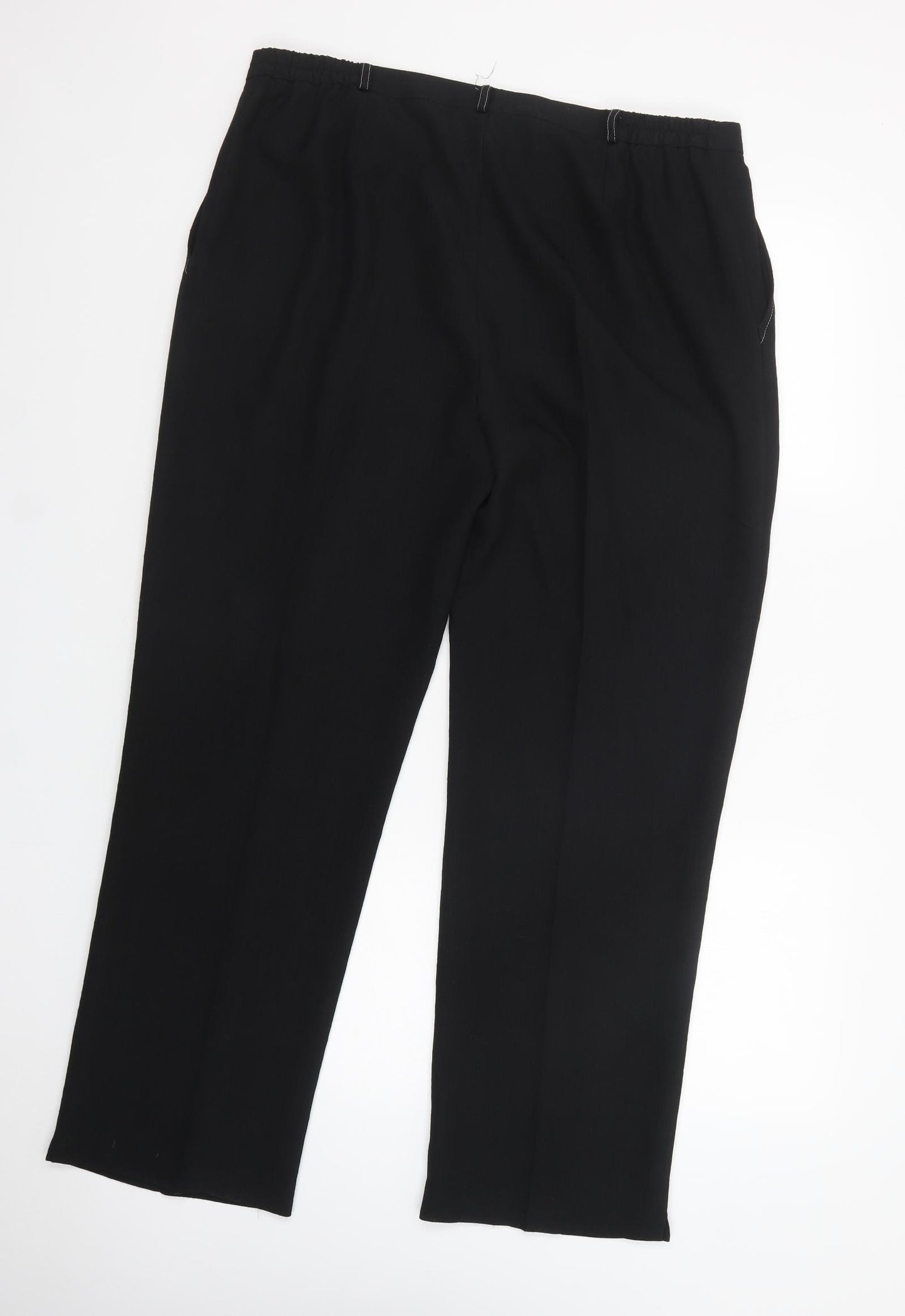 Avalon Womens Black  Polyester Dress Pants Trousers Size 18 L30 in Regular Button