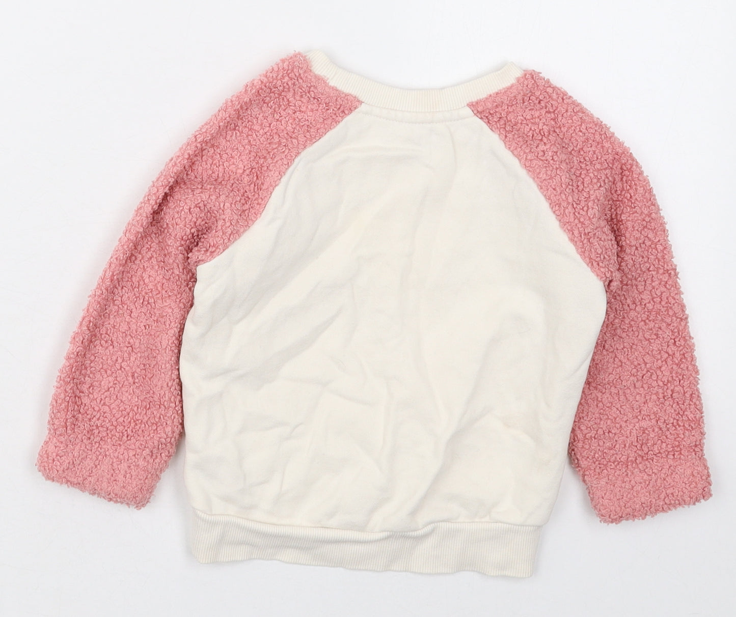 TU Girls Pink  Cotton Basic T-Shirt Size 18-24 Months Crew Neck Pullover - Hedgehog