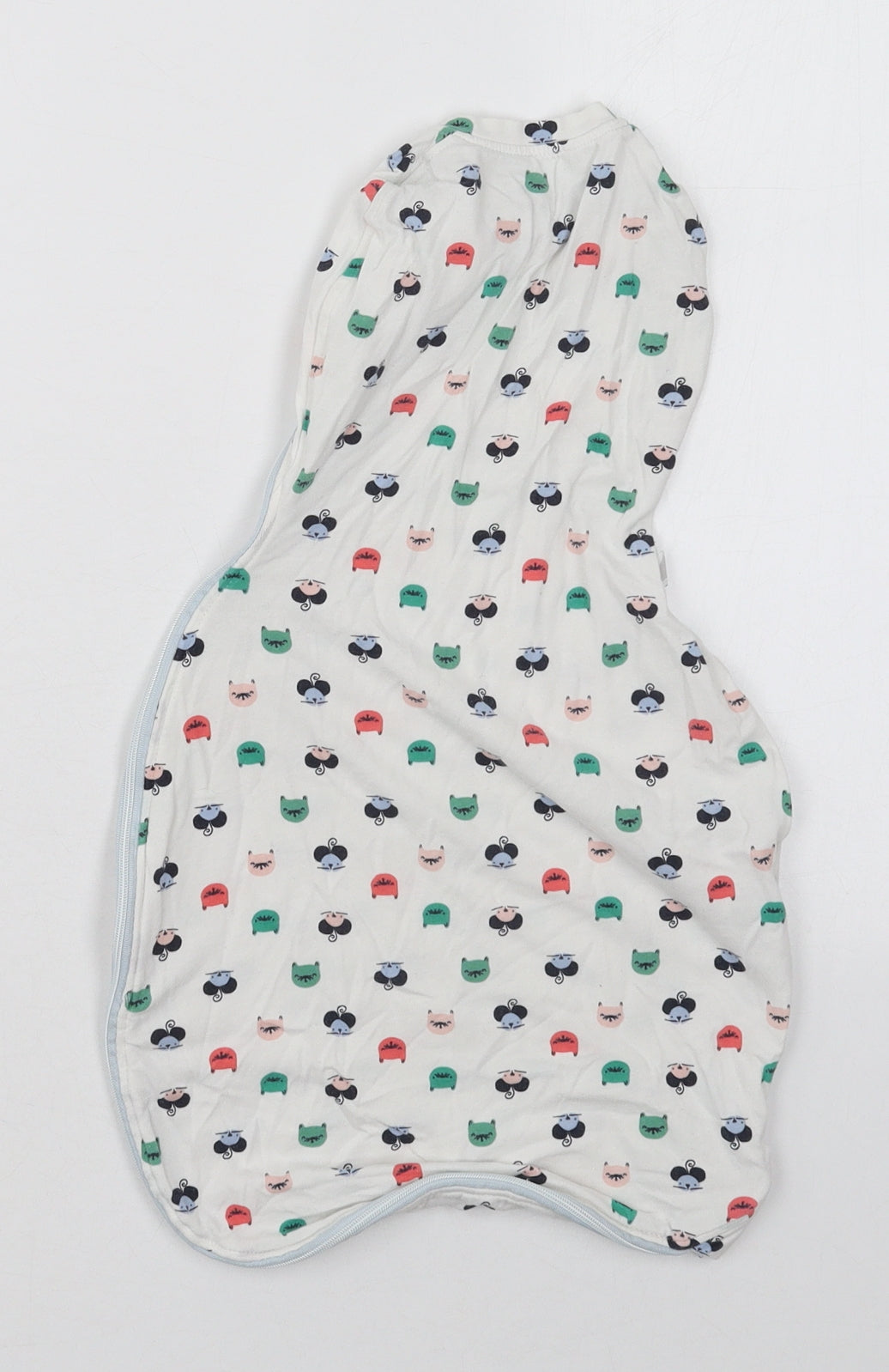 Tommee Tippee Baby White Solid Cotton Cami One Piece Size 0-3 Months  Zip - Animals Sleeping Bag