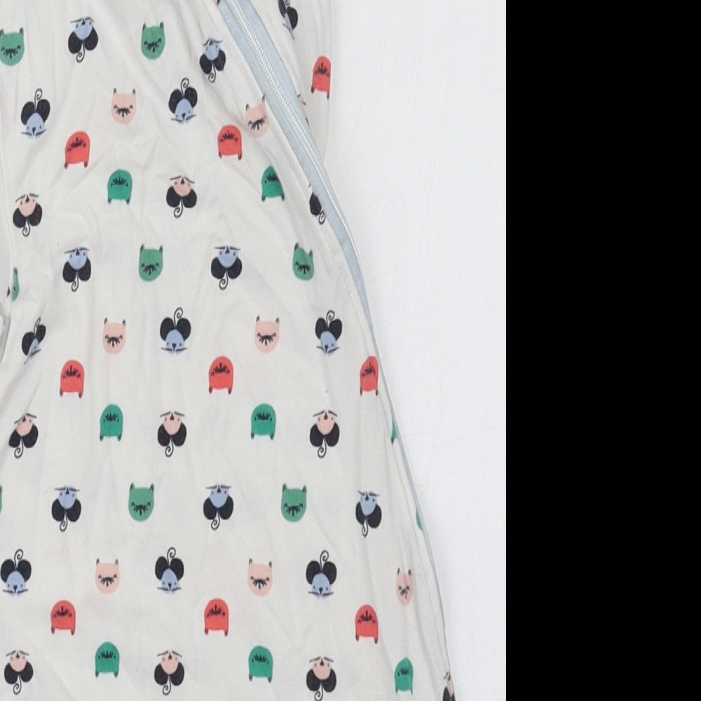 Tommee Tippee Baby White Solid Cotton Cami One Piece Size 0-3 Months  Zip - Animals Sleeping Bag