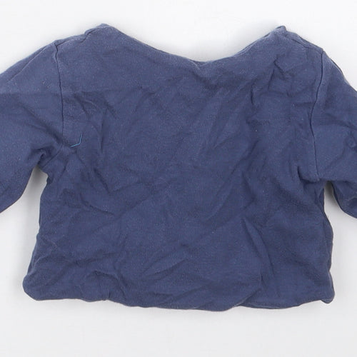 Mini Club Boys Blue   Jacket  Size 3-6 Months   Button - Snuggles