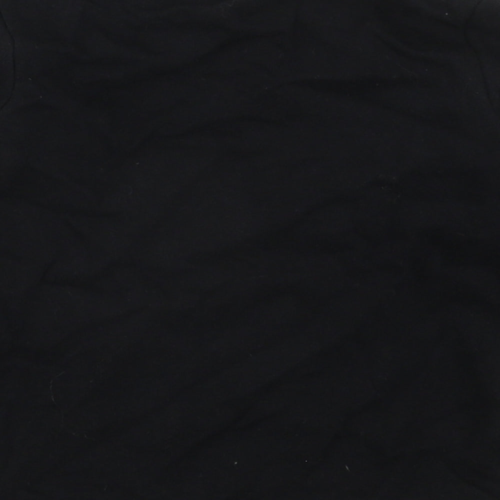 George Baby Black  Cotton Basic T-Shirt Size 12-18 Months Crew Neck Pullover - Coolest Little Baby Ever