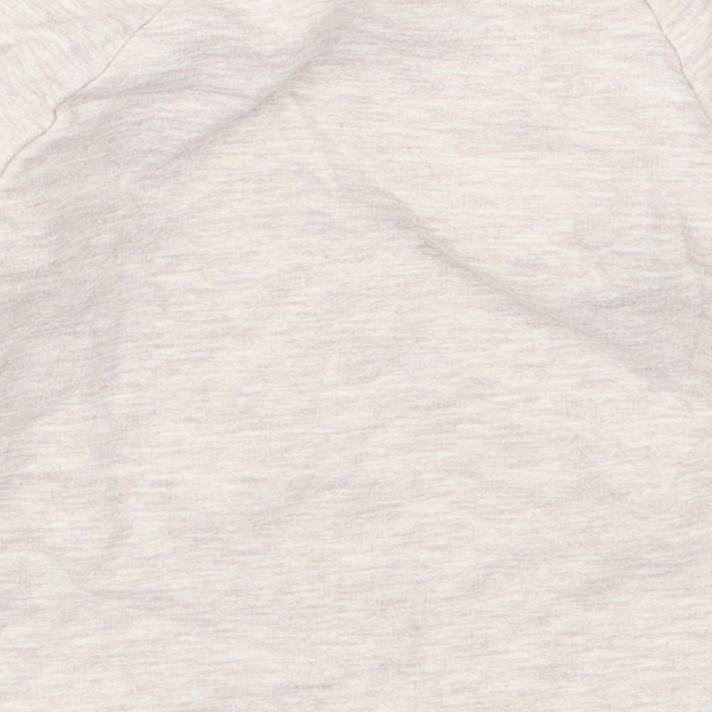 George Girls Beige  Cotton Basic T-Shirt Size 6-9 Months Crew Neck Pullover - Garfield