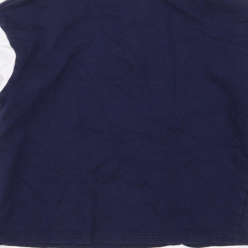 George Girls Blue  Cotton Pullover Sweatshirt Size 8-9 Years  Zip - Girl Hero