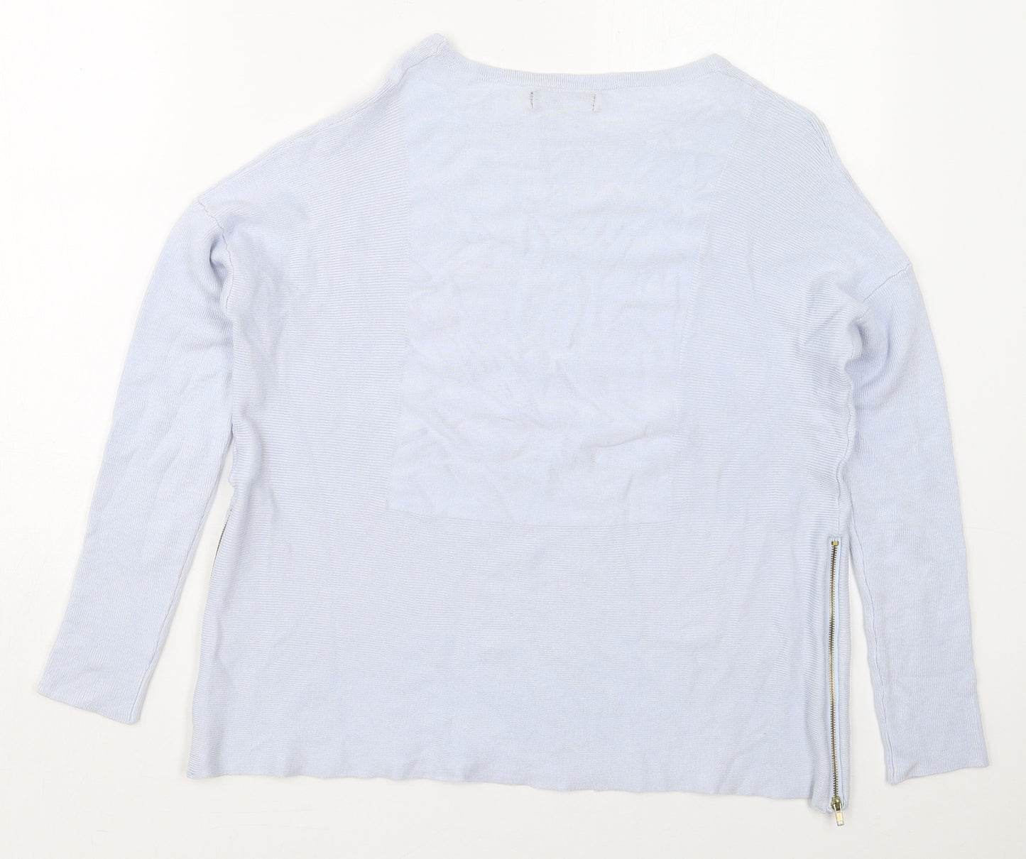 Atmosphere Womens Blue Boat Neck  Viscose Pullover Jumper Size 10
