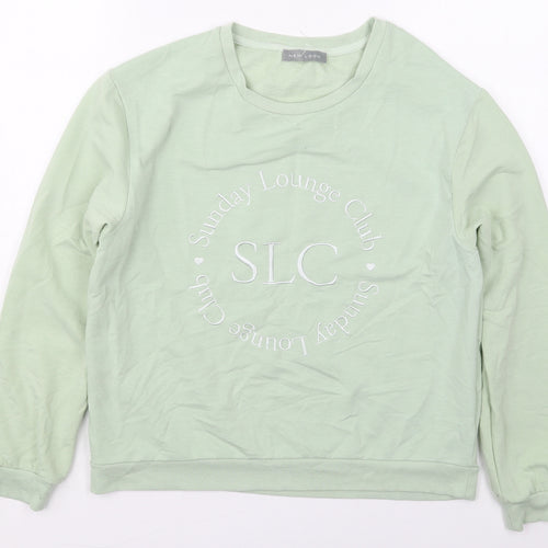 New Look Womens Green  Polyester Pullover Sweatshirt Size 12  Pullover - Sunday Lounge Club