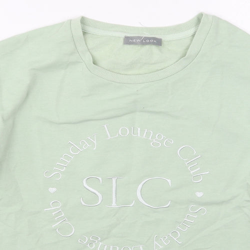 New Look Womens Green  Polyester Pullover Sweatshirt Size 12  Pullover - Sunday Lounge Club