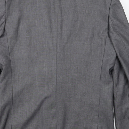 Cedar Wood State Mens Grey  Polyester Jacket Suit Jacket Size 40