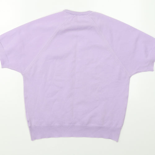 Berkertex Womens Purple Crew Neck  Polyester Pullover Jumper Size 14