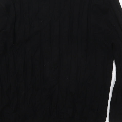 Boohoo Womens Black V-Neck  Viscose Cardigan Jumper Size M