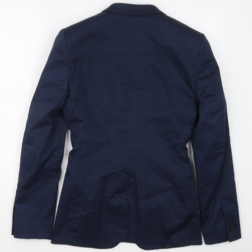 ASOS Mens Blue  Cotton Jacket Suit Jacket Size 34