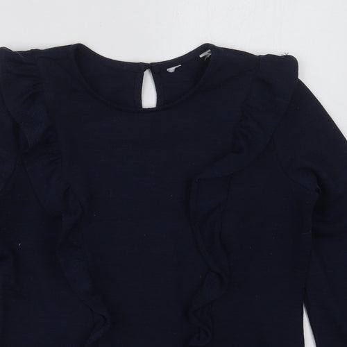 Dorothy Perkins Womens Blue  Polyester Pullover Sweatshirt Size 12  Pullover