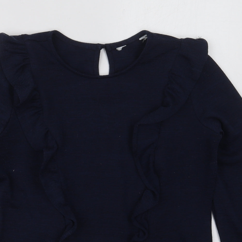 Dorothy Perkins Womens Blue  Polyester Pullover Sweatshirt Size 12  Pullover