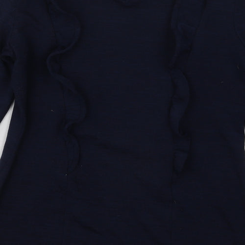 Dorothy Perkins Womens Blue  Polyester Pullover Sweatshirt Size 12  Pullover