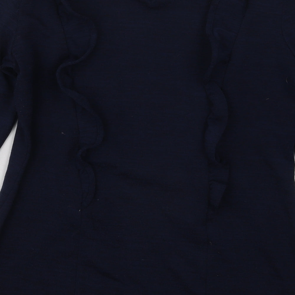 Dorothy Perkins Womens Blue  Polyester Pullover Sweatshirt Size 12  Pullover