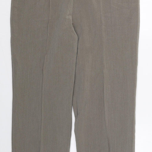 Sarah Hamilton Womens Grey  Polyester Trousers  Size 16 L25 in Regular