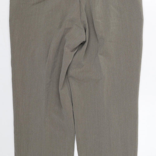 Sarah Hamilton Womens Grey  Polyester Trousers  Size 16 L25 in Regular