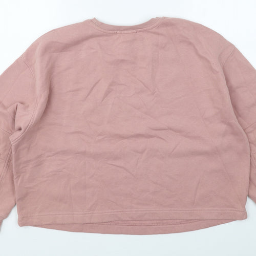 Primark Womens Pink  Cotton Pullover Sweatshirt Size 10  Pullover