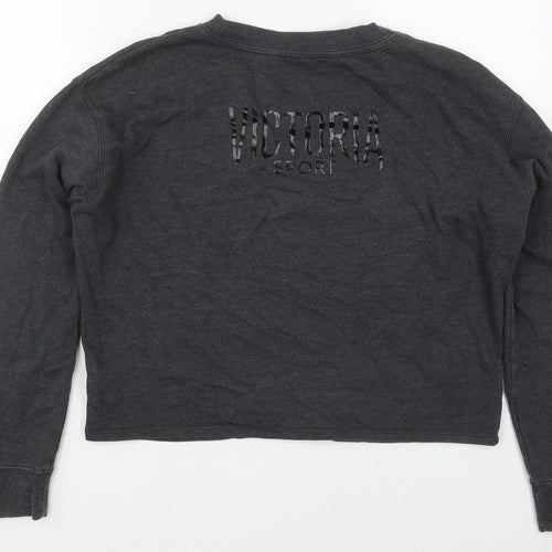 Victoria Sport Womens Grey  Cotton Pullover Sweatshirt Size M  Pullover - 10