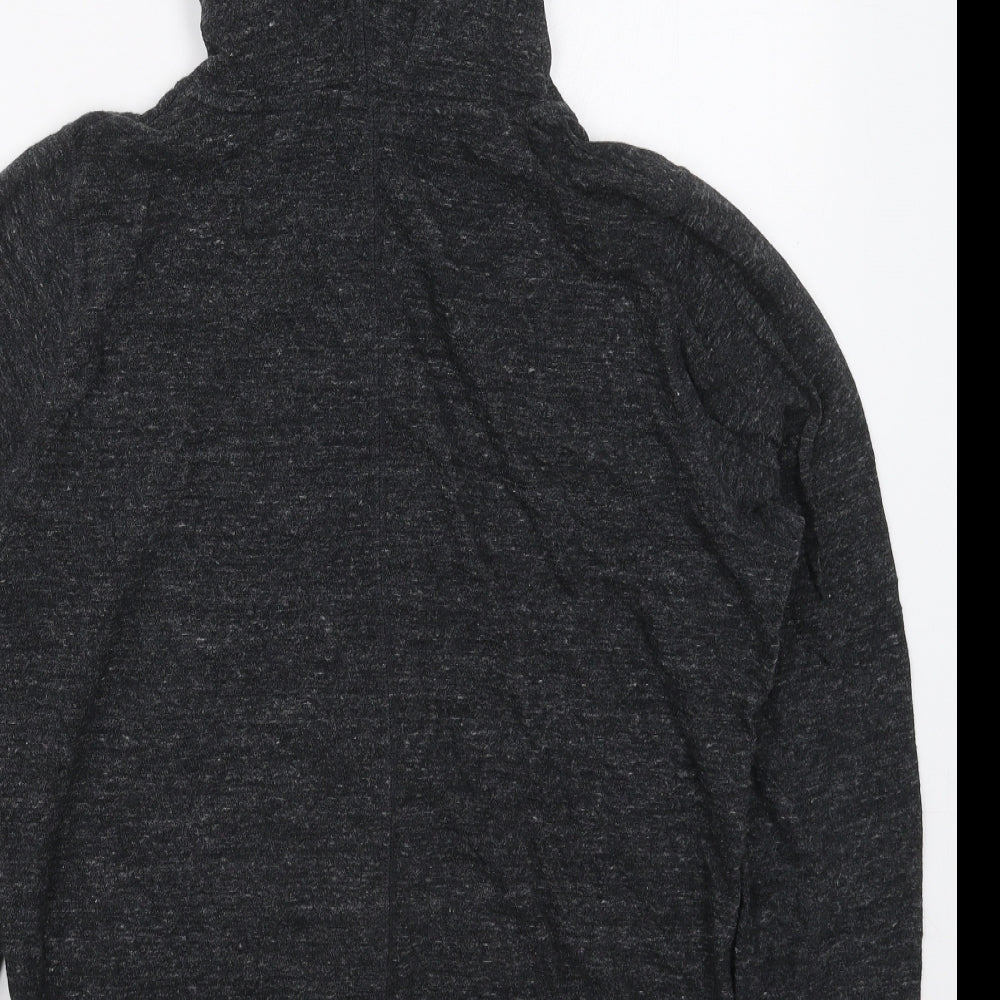 Nike Mens Grey  Cotton Full Zip Hoodie Size L