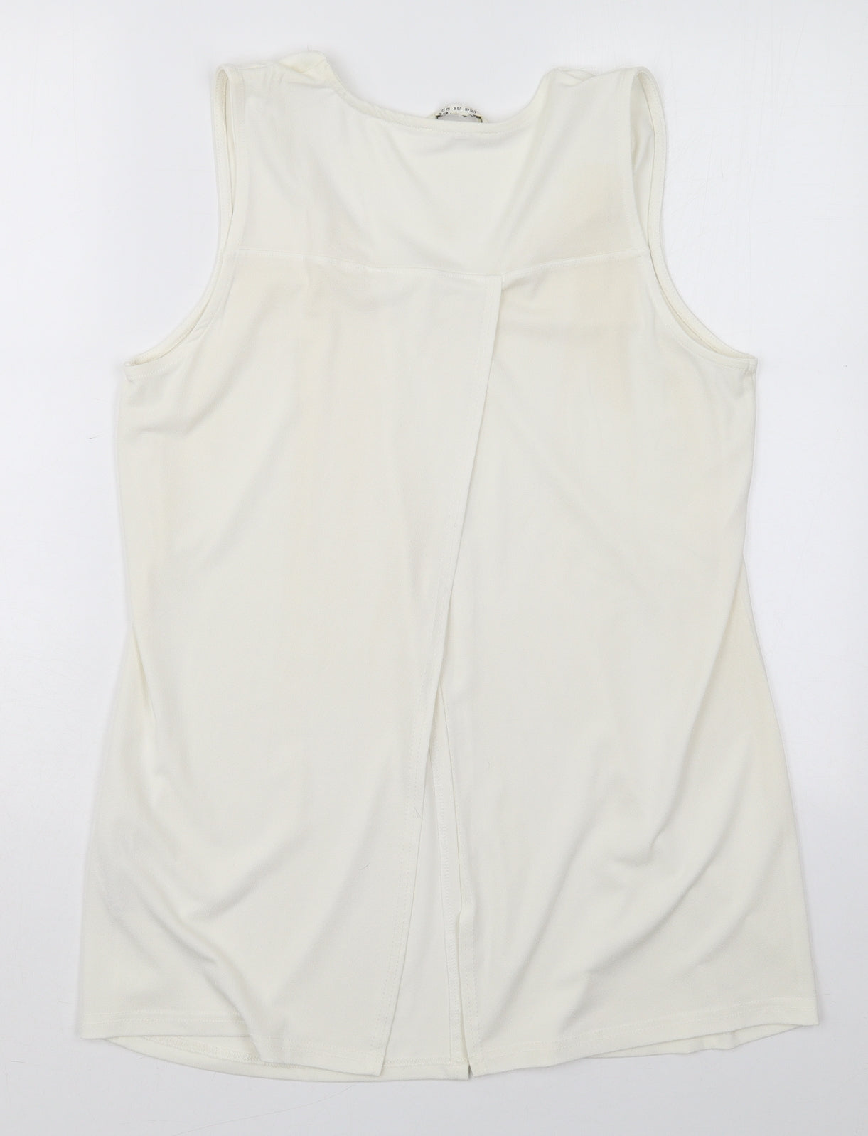 Preworn Womens Red  Polyester Basic Tank Size 12 V-Neck