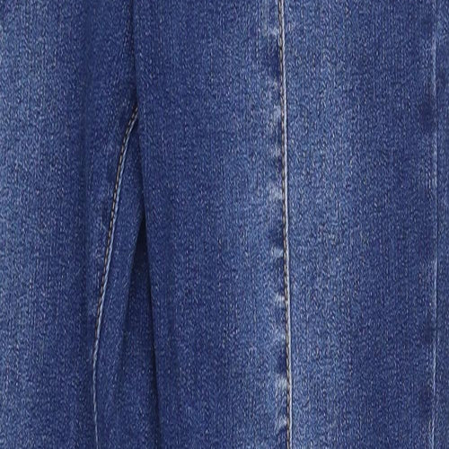 Preworn Womens Blue  Cotton Skinny Jeans Size M L29 in Regular Button