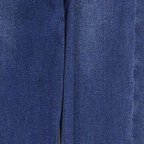 Preworn Womens Blue  Cotton Skinny Jeans Size M L29 in Regular Button