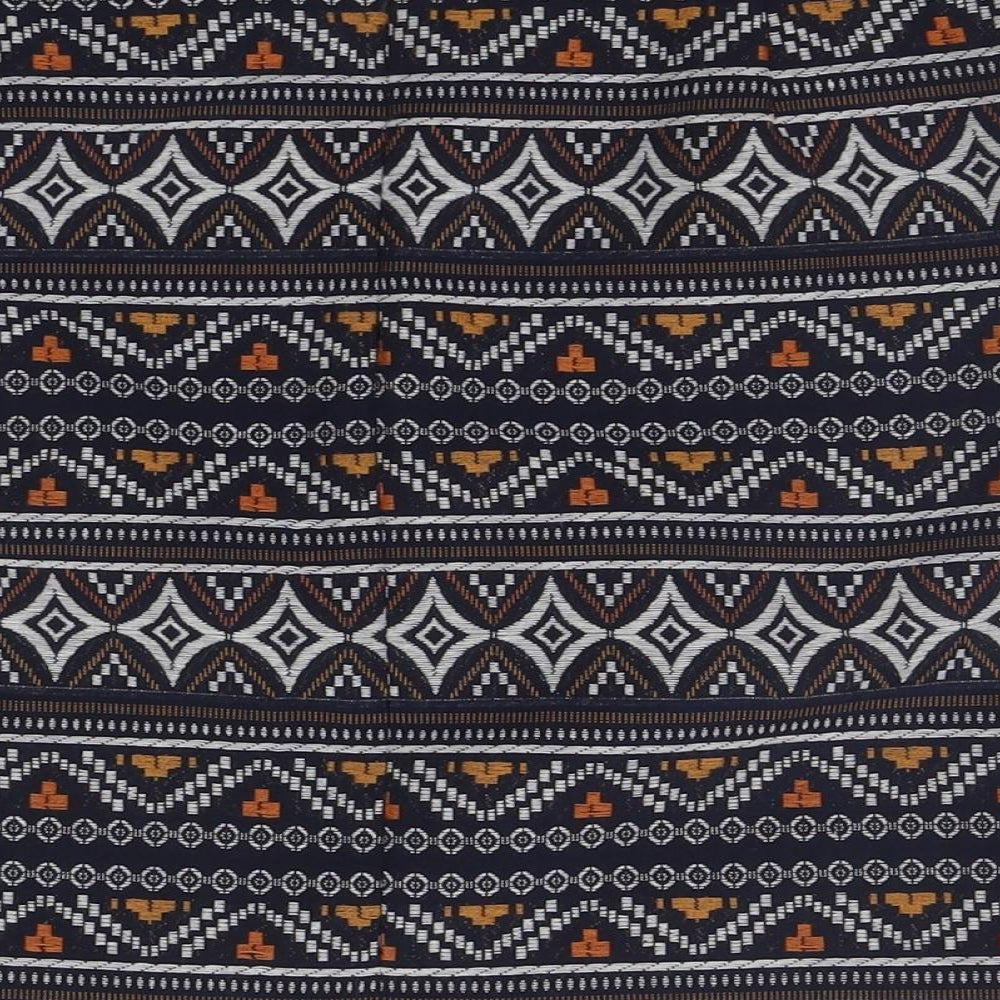 Dunnes Womens Multicoloured Geometric Polyester A-Line Skirt Size 10   Zip