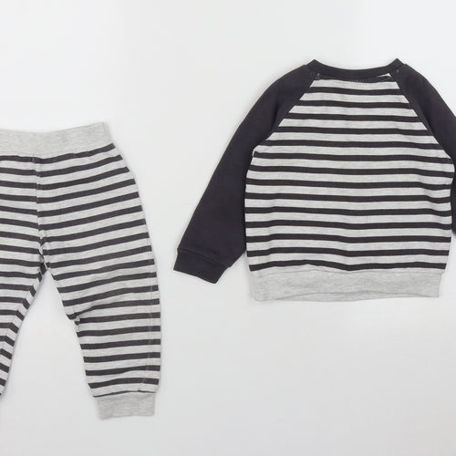Disney Boys Multicoloured Striped Cotton Cami Pyjama Set Size 12-18 Months   - 101 Dalmatians