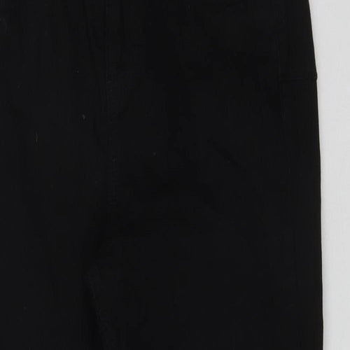 New Look Womens Black  Cotton Straight Jeans Size 10 L22 in Regular Zip