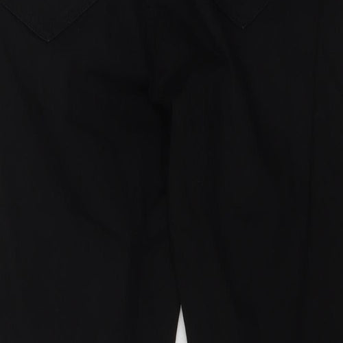 New Look Womens Black  Cotton Straight Jeans Size 10 L22 in Regular Zip