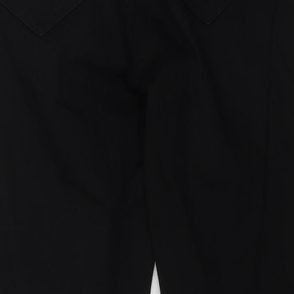New Look Womens Black  Cotton Straight Jeans Size 10 L22 in Regular Zip