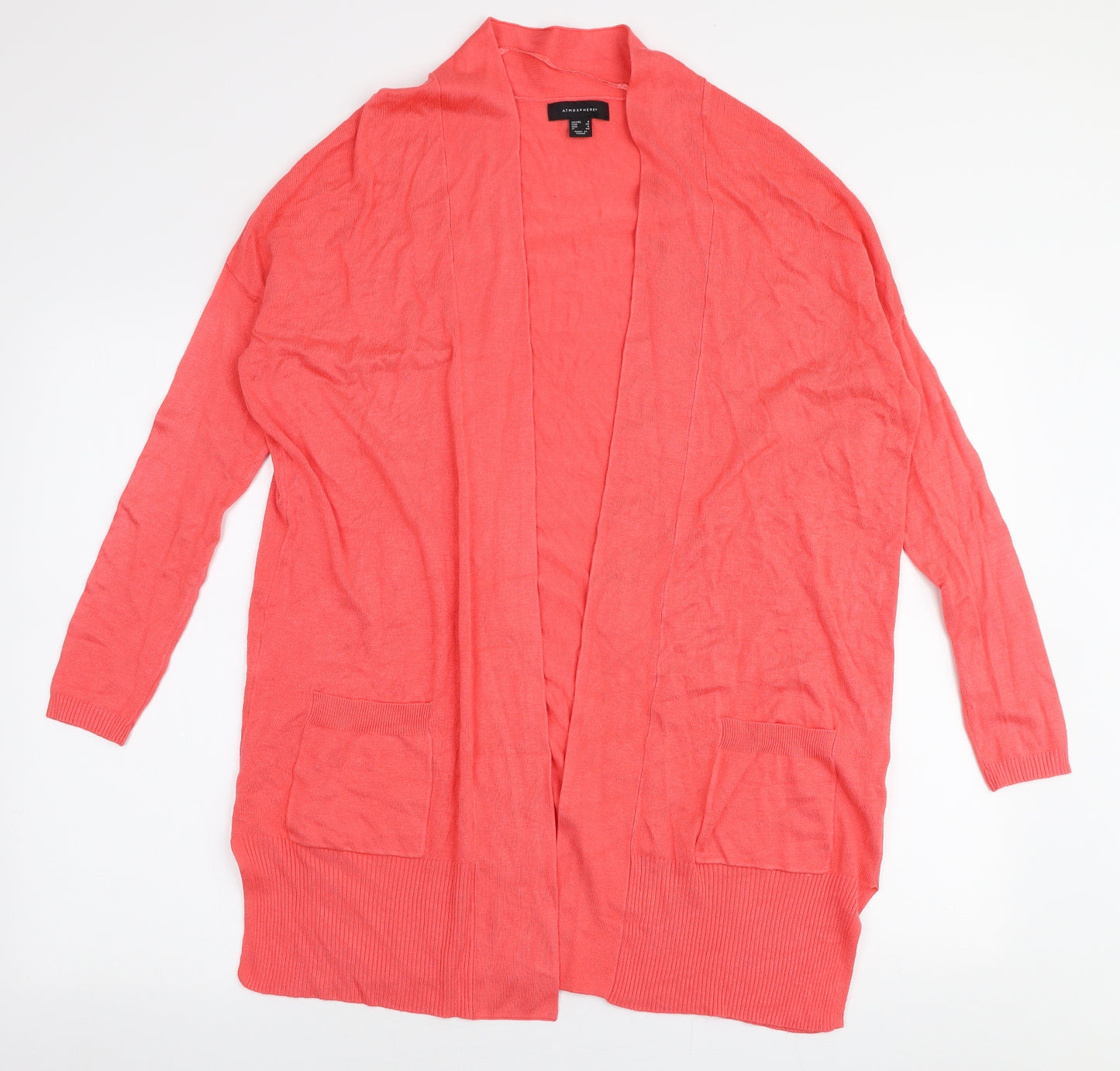 Atmosphere Womens Pink V-Neck  Viscose Cardigan Jumper Size 8