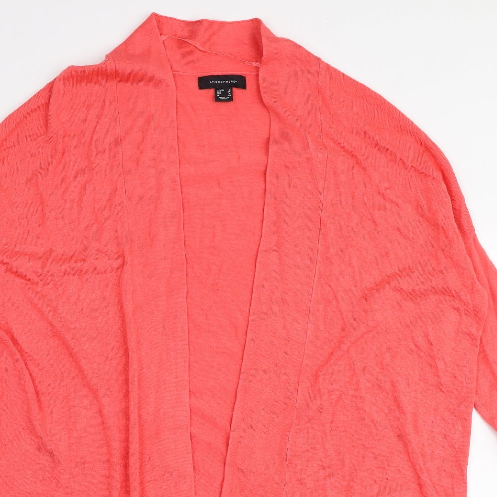 Atmosphere Womens Pink V-Neck  Viscose Cardigan Jumper Size 8