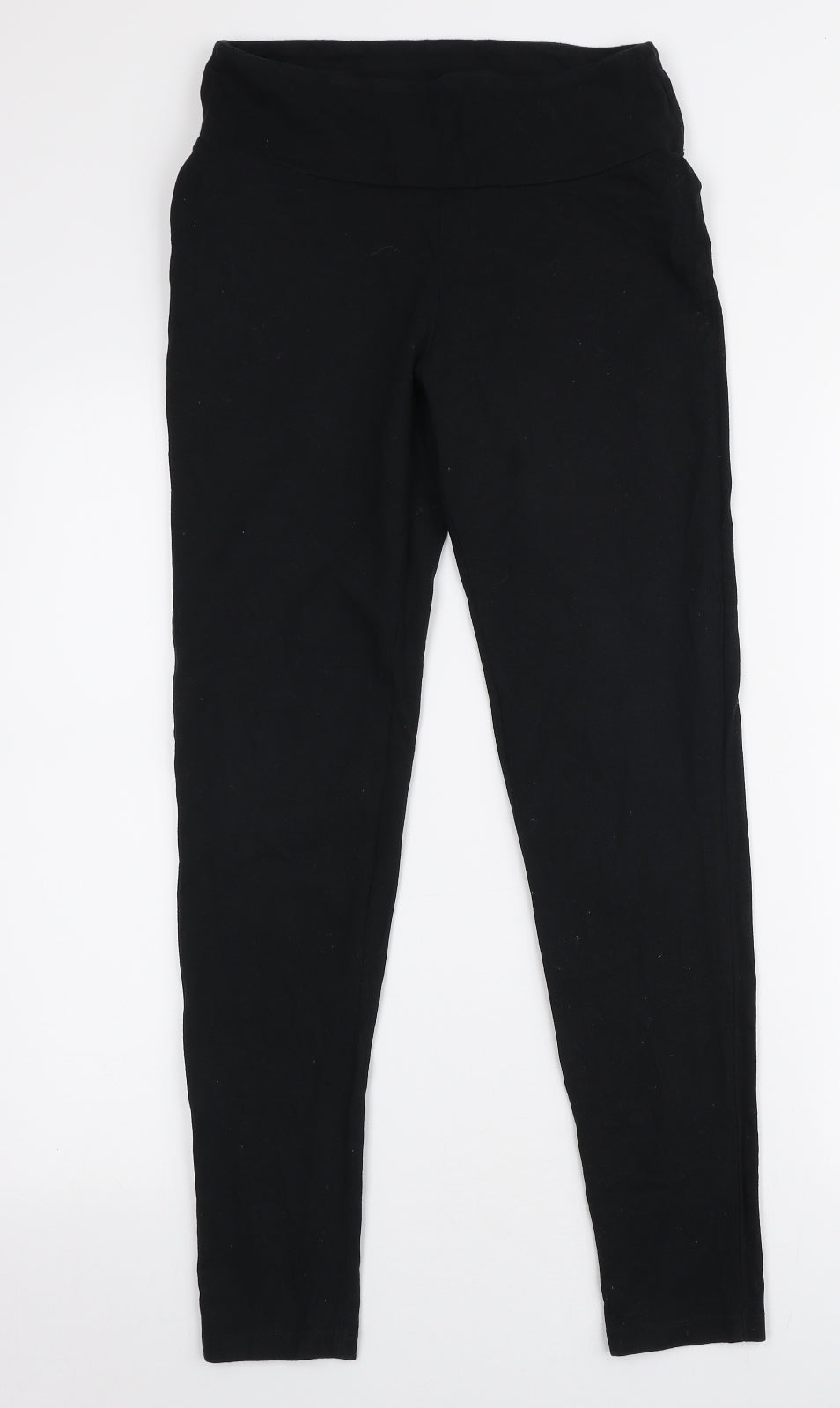 Primark Womens Black  Cotton Capri Leggings Size S L28 in