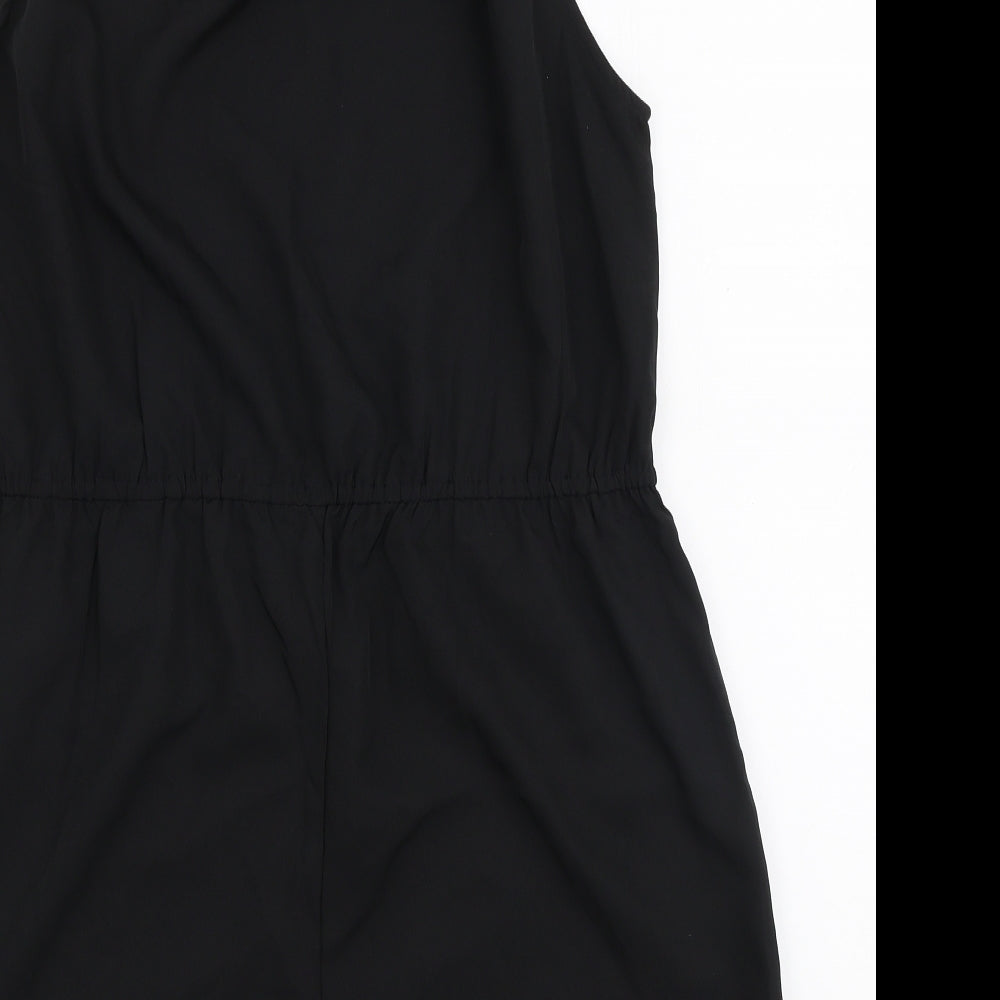 Pep & Co Womens Black  Polyester Playsuit One-Piece Size 16 L4 in Pullover