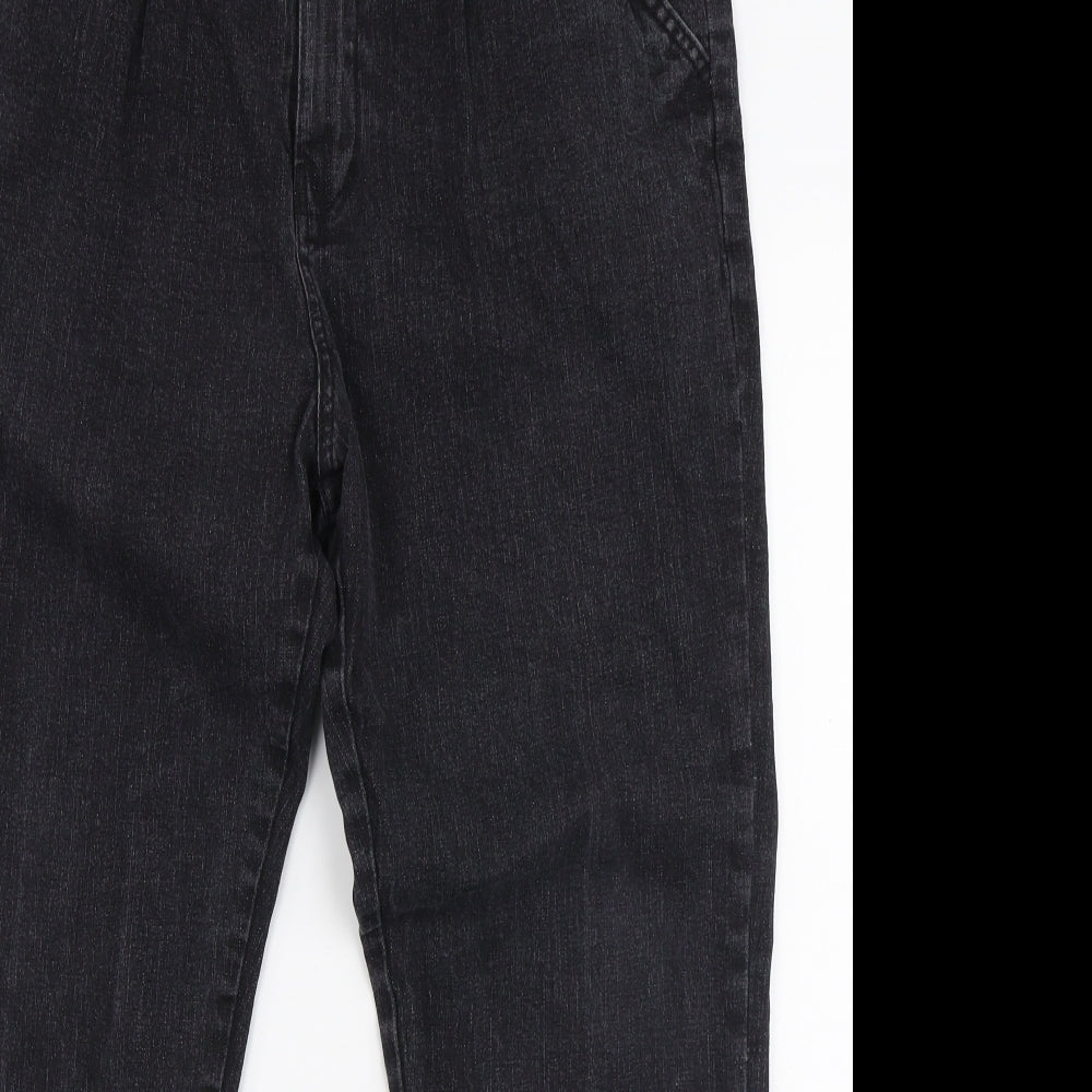 Premiere Man Mens Grey  Cotton Straight Jeans Size 38 in L28 in Regular Zip