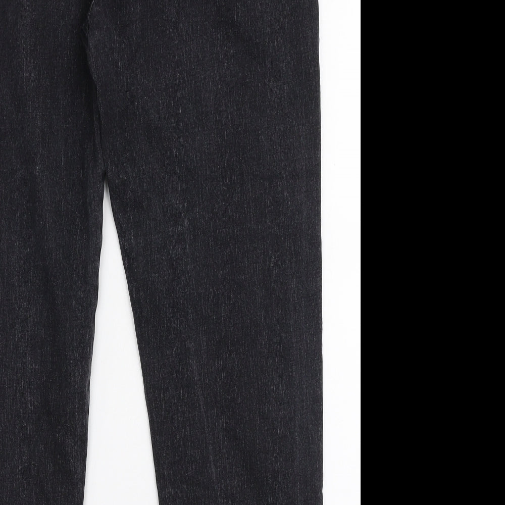 Premiere Man Mens Grey  Cotton Straight Jeans Size 38 in L28 in Regular Zip
