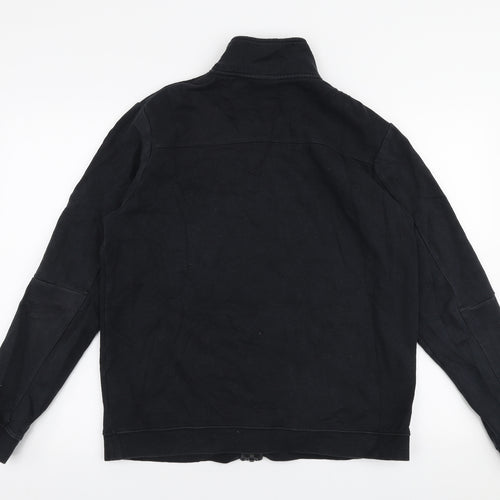 Nike Mens Black  Cotton Full Zip Sweatshirt Size M
