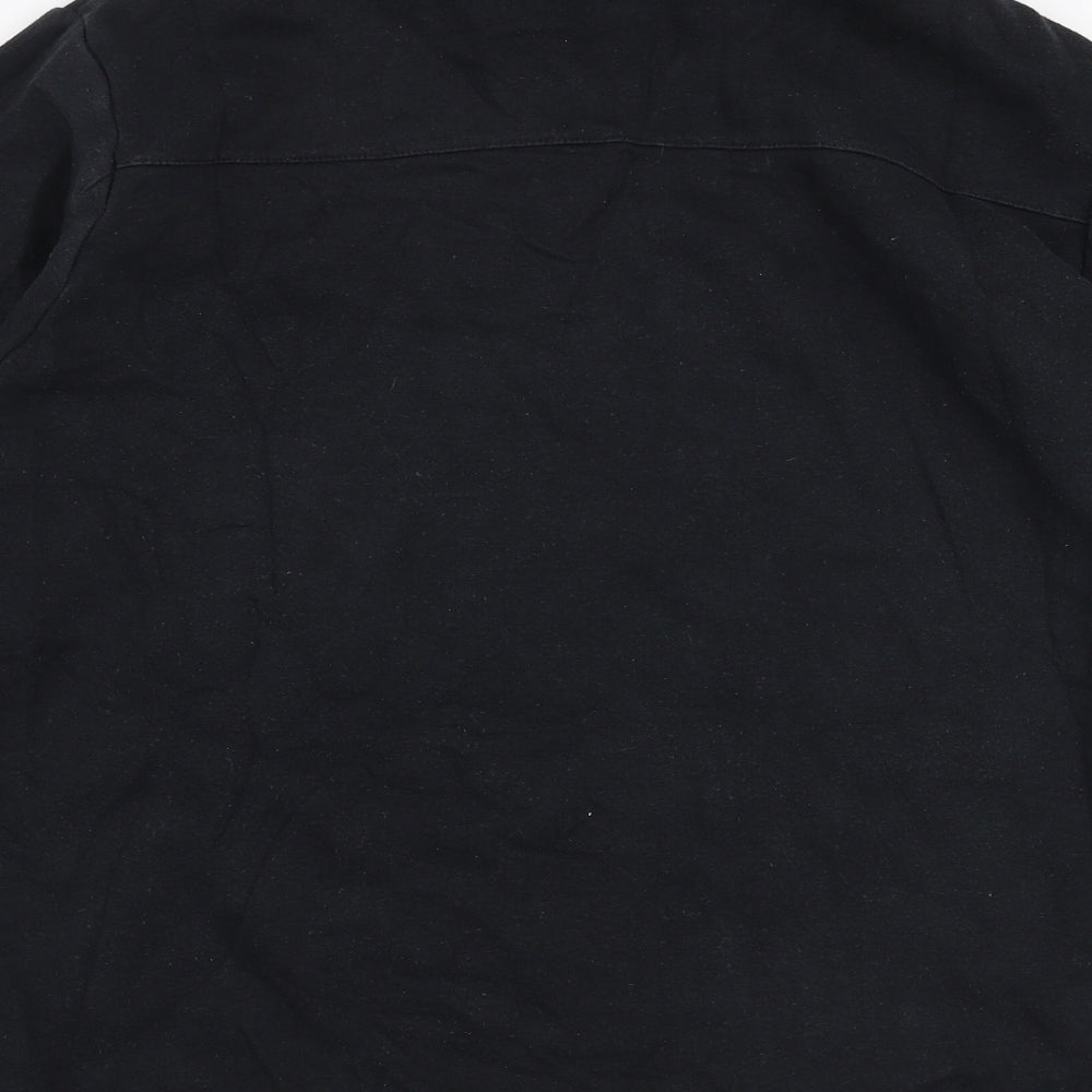 Nike Mens Black  Cotton Full Zip Sweatshirt Size M