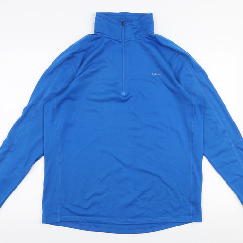 Hind Mens Blue  Polyester Pullover Sweatshirt Size M