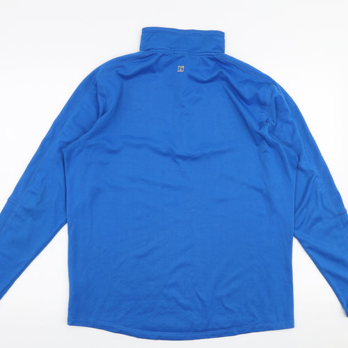 Hind Mens Blue  Polyester Pullover Sweatshirt Size M