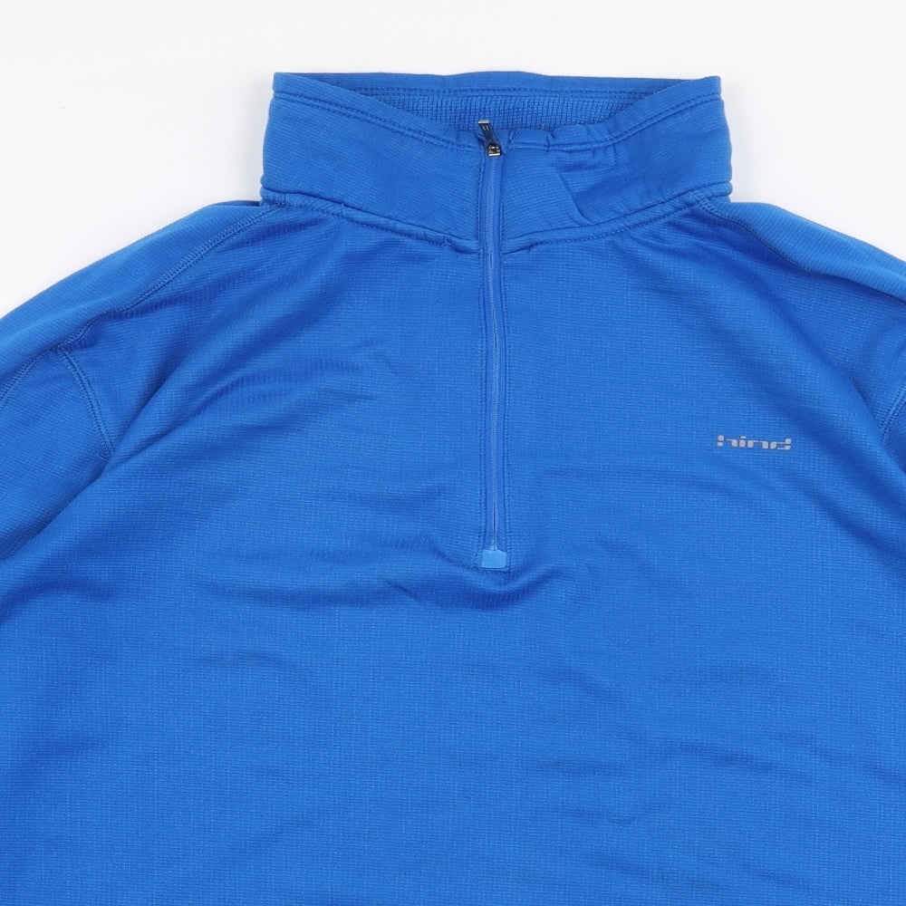 Hind Mens Blue  Polyester Pullover Sweatshirt Size M