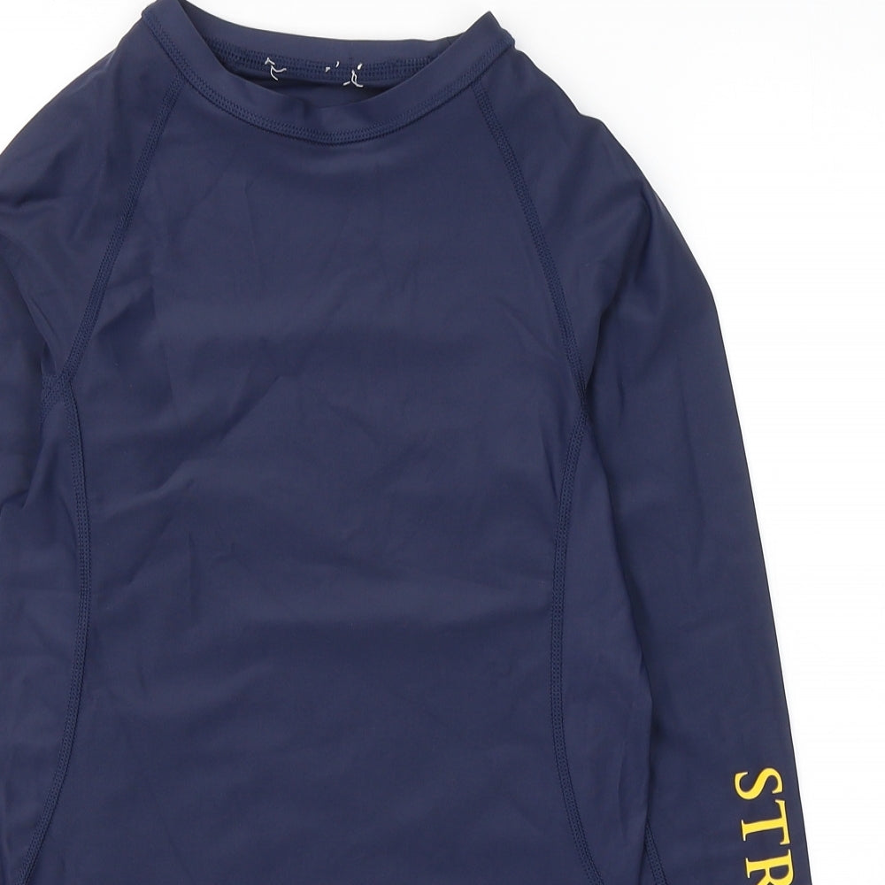 Squadkit Womens Blue  Nylon Pullover Casual Size 6 Round Neck Pullover