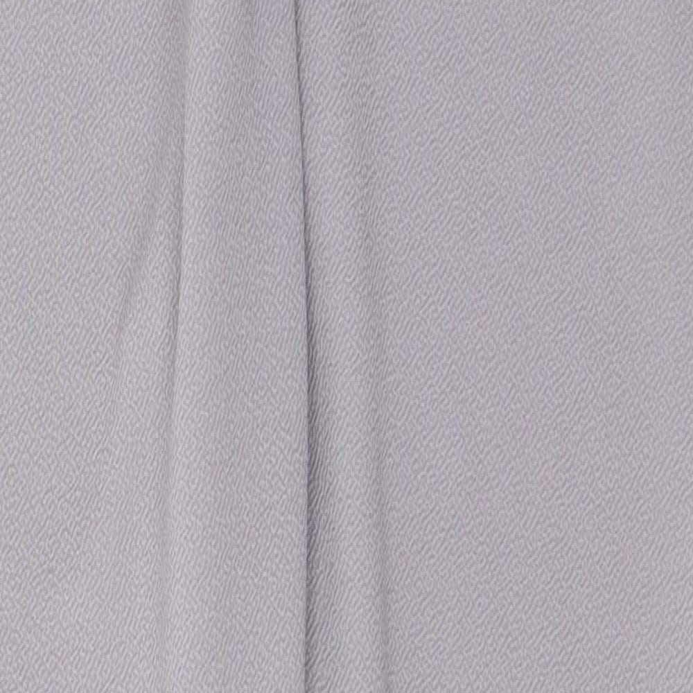 Boohoo Womens Grey  Polyester Trousers  Size 16 L27 in Regular