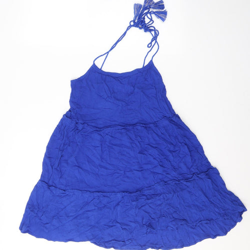 George Womens Blue  Viscose Tank Dress  Size S  Round Neck Pullover - Beach dress